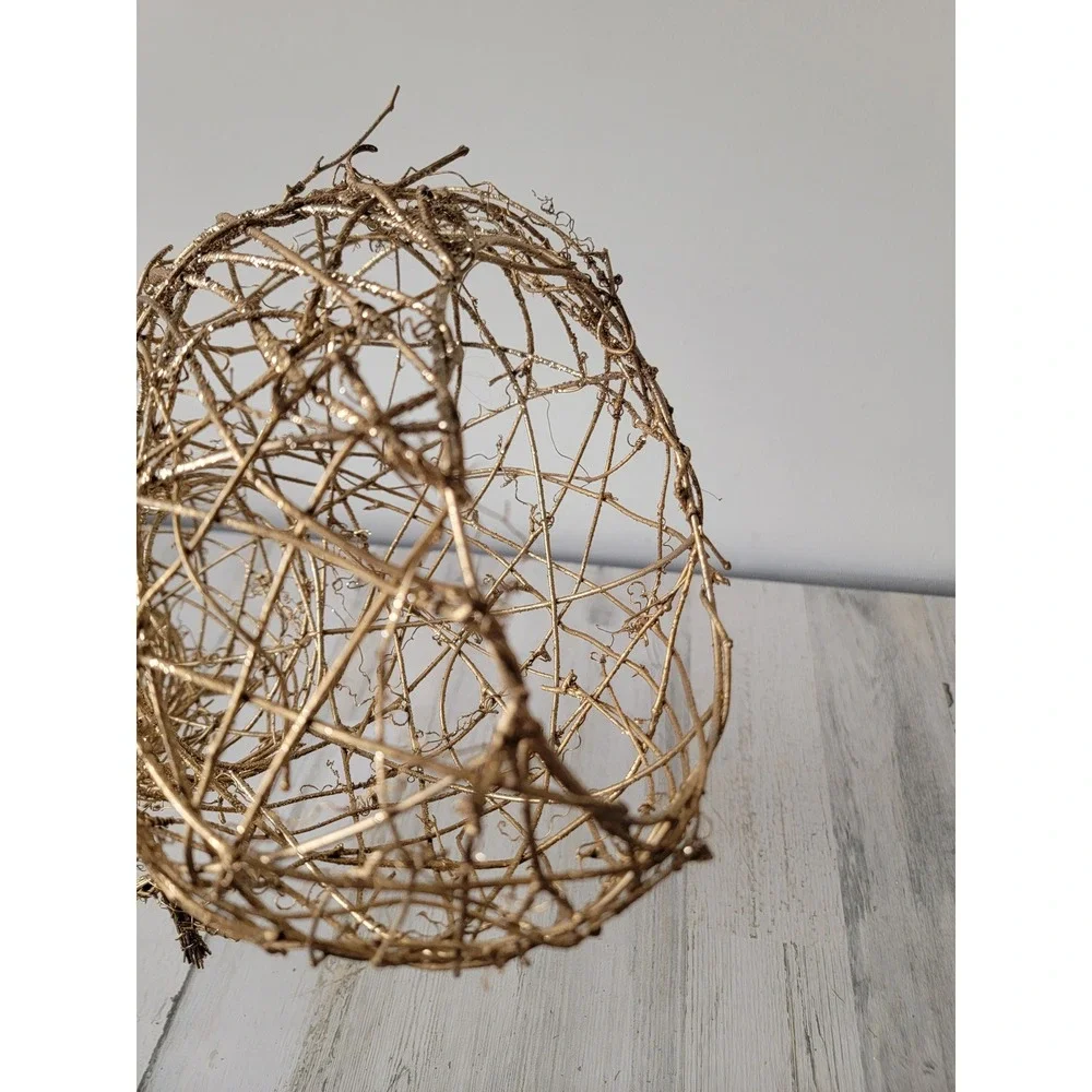 Golden‎ glitter snowman unique Xmas tabletop home decor figure
